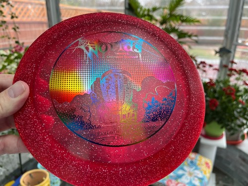 First Run w/COA Teedevil Champion 2012 Proto Metal Flake Disc Golf Innova #2571 - Picture 5 of 15