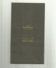 ETIHAD AIRWAYS AIR SICKNESS BAG BARF WASTE BAG