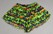 Vintage Pool Shorts High Cut California Size M 80s Neon Thin Flowy Made USA
