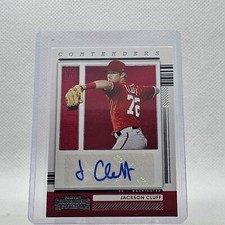 2021 Panini Contenders Baseball Jackson Cluff Contenders Auto