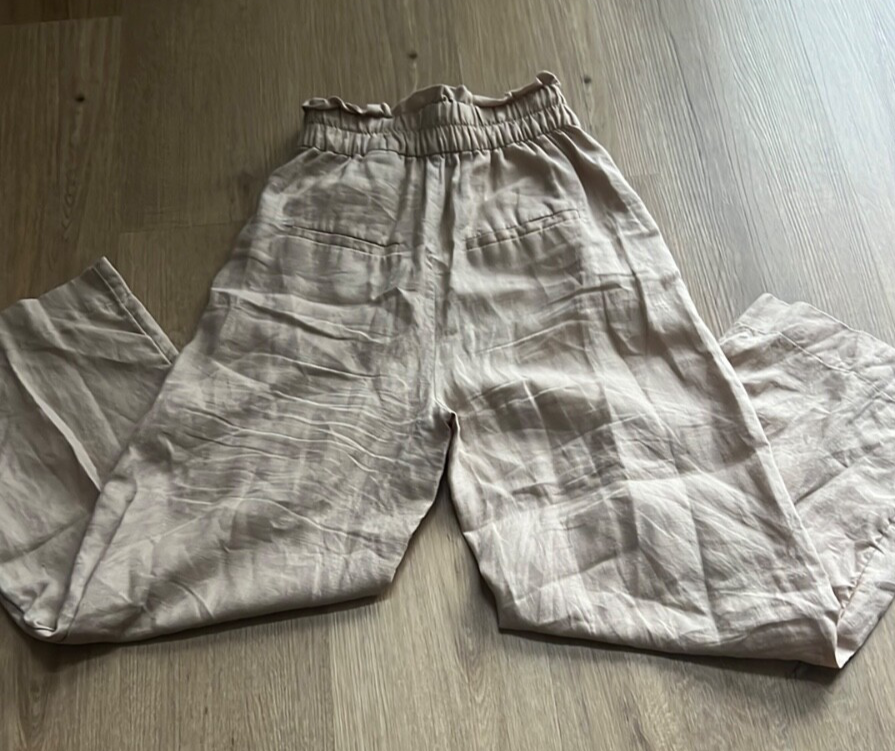 ALTRA & Other Stories Pantalone 100% lino gamba larga beige taglia 0