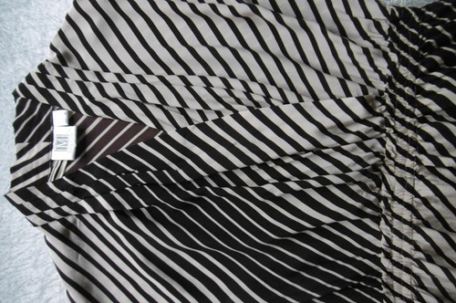 Kleid von MADELEINE Gr 40 gestreift: mocca+lattemacciato 100% Seide Top Zustand - Bild 14 von 16