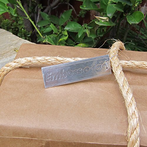 Emboss-o-tag Double Sided Write On Metal Labels for Outdoor, Gardening, and