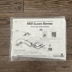 Nintendo NES Classic Edition Console Start Up Instructions Warranty Inserts