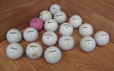 MIXED LOT OF 17 Golf Balls: Callaway, Titleist, Volvik, Excalibur **READ**