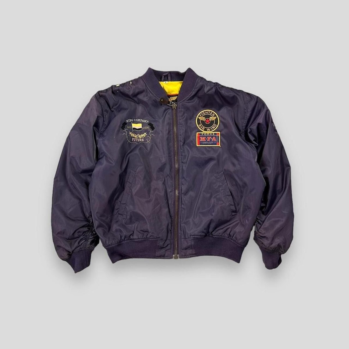 ジャケット・アウター 90s wrangler leather ma-1 bomber Jkt 90s wrangler leather ma-1 bomber Jkt