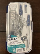 10 Pcs Math Geometry Kit Set Compass Precision Tool Protractor Triangle Angle