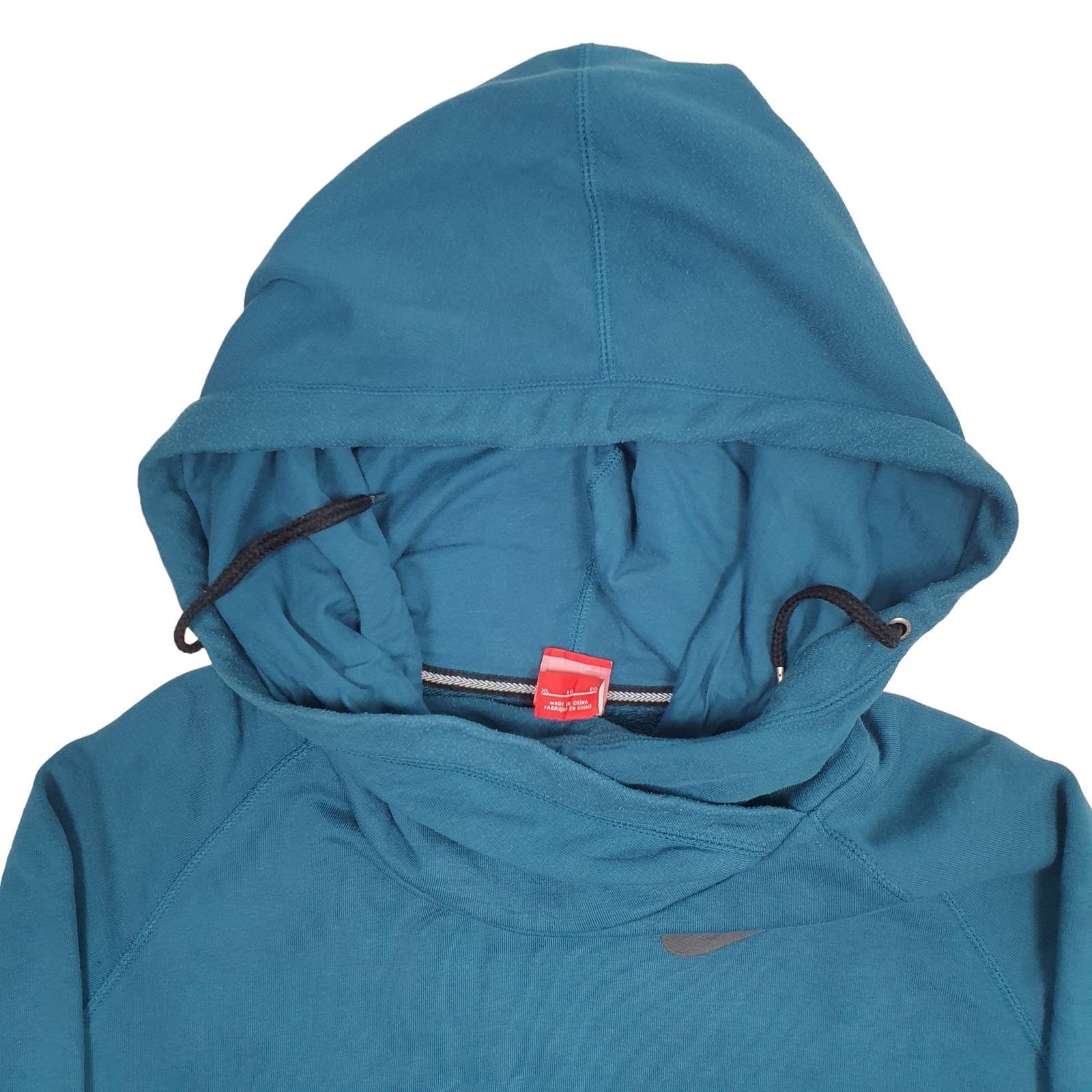 NIKE Hoodie Turtleneck Cotton Jumper Sweatshirt Mens XL image 2