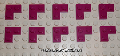 Lego Basic 10 Platten/Winkel magenta 2x2 #2420 NEUWARE