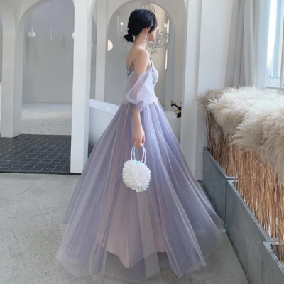 New Purple Bridesmaid Party Dress Elegant Tulle A-line Dress Gown Formal Evening | eBay New Purple Bridesmaid Party Dress Elegant Tulle A-line Dress Gown Formal Evening | eBay