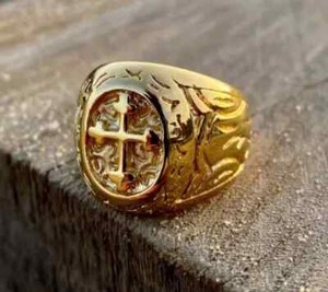 Authentic God The Only Holy Spirit 14k Yellow Gold Plated Silver 925Sterling Silver