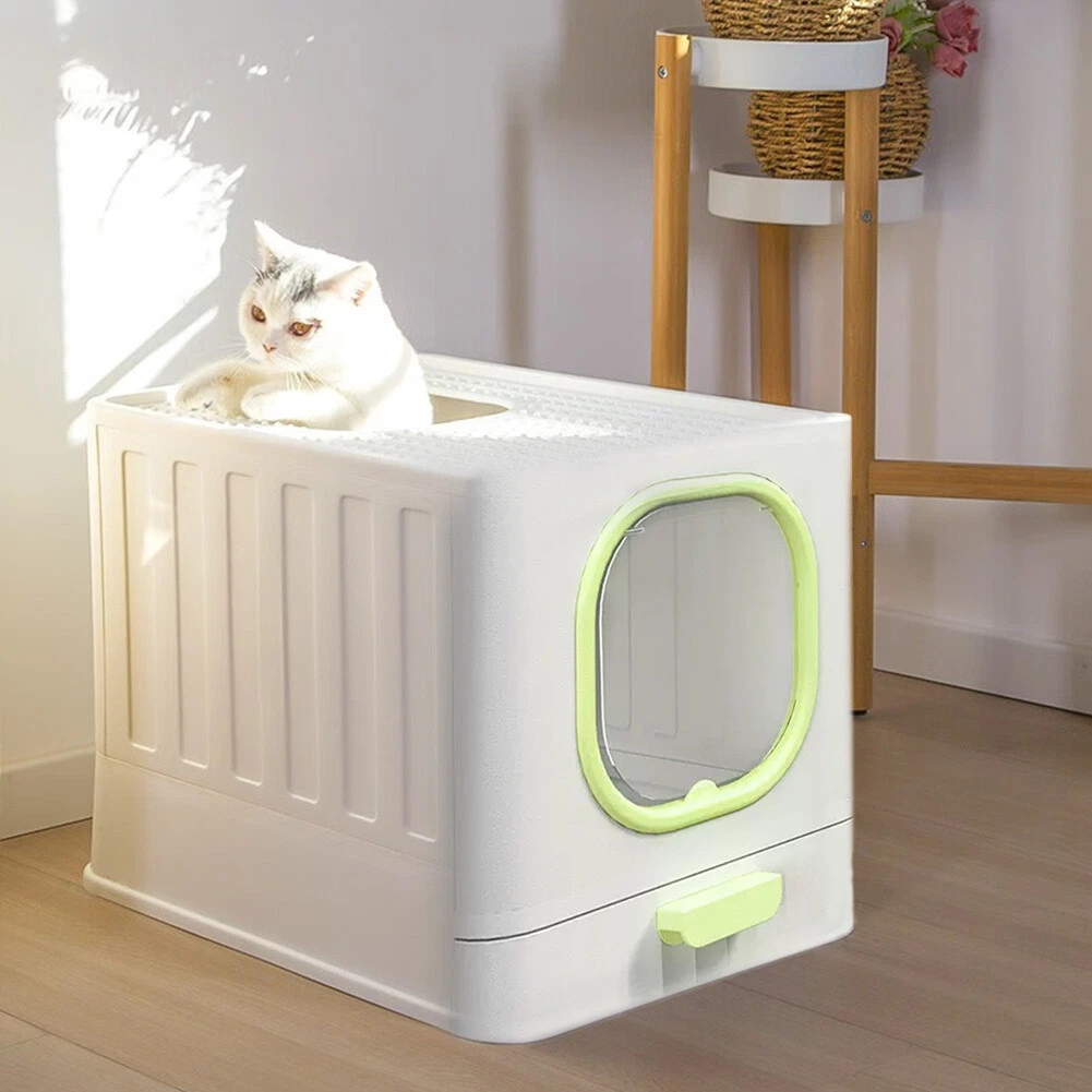 Enclosed cat box cheap