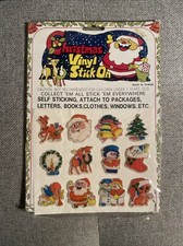 12 Vintage Christmas Vinyl Stick On Puffy Stickers Taiwan