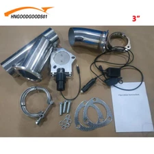3" Electric Exhaust Valve Y Pipe Control Motor Kit with Manual Switch