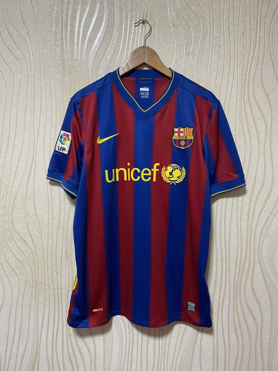 バルセロナ 2009-10 ユニフォーム　NIKE BARCELONA 2009 2010 HOME SHIRT JERSEY NIKE 343808-496 sz L