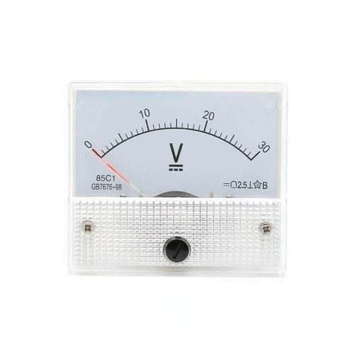 Analog Amp Panel Meter 2-30A DC Ammeter Current 10-50V DC Voltmeter Voltage 85C1 - Picture 23 of 24