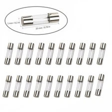 Compstudio 20Pcs F1.5AL250V 5x20mm Fast Acting Fast Blow Fuse 250v 1.5A 1500mA