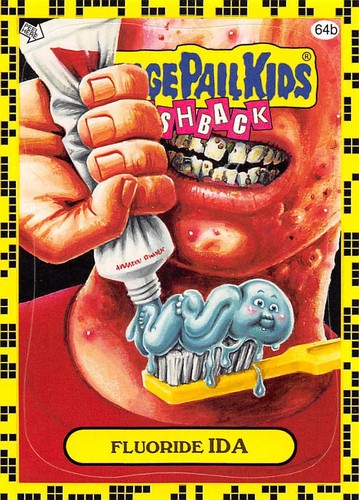 GARBAGE PAIL KIDS 2011 FLASHBACK SERIES 2 PICK-A-CARD YELLOW BASE STICKERS TOPPS - Picture 256 of 321