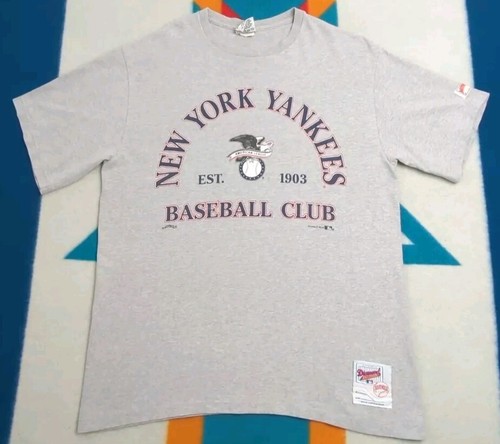 Vintage New York Yankees Diamond Collection Shirt Made In USA Nutmeg Rare Large