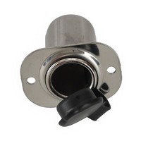 12V Steckdose Wohnmobil Boot Auto Edelstahl Dose ZigarettenanzüNder Wasserdicht
