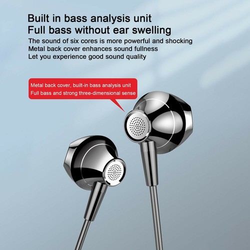 In Ear Stereo Mobile Phone Universal Subwoofer Wired Earphones With Microphone - Picture 8 of 16