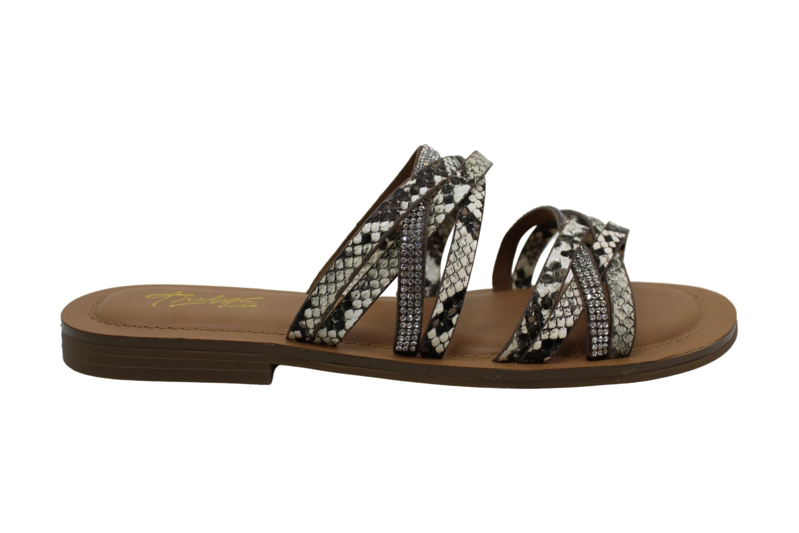 Thalia Sodi Womens Marlina Open Toe Casual Slide Sandals Snake Bling Size  7.0 for sale online | eBay