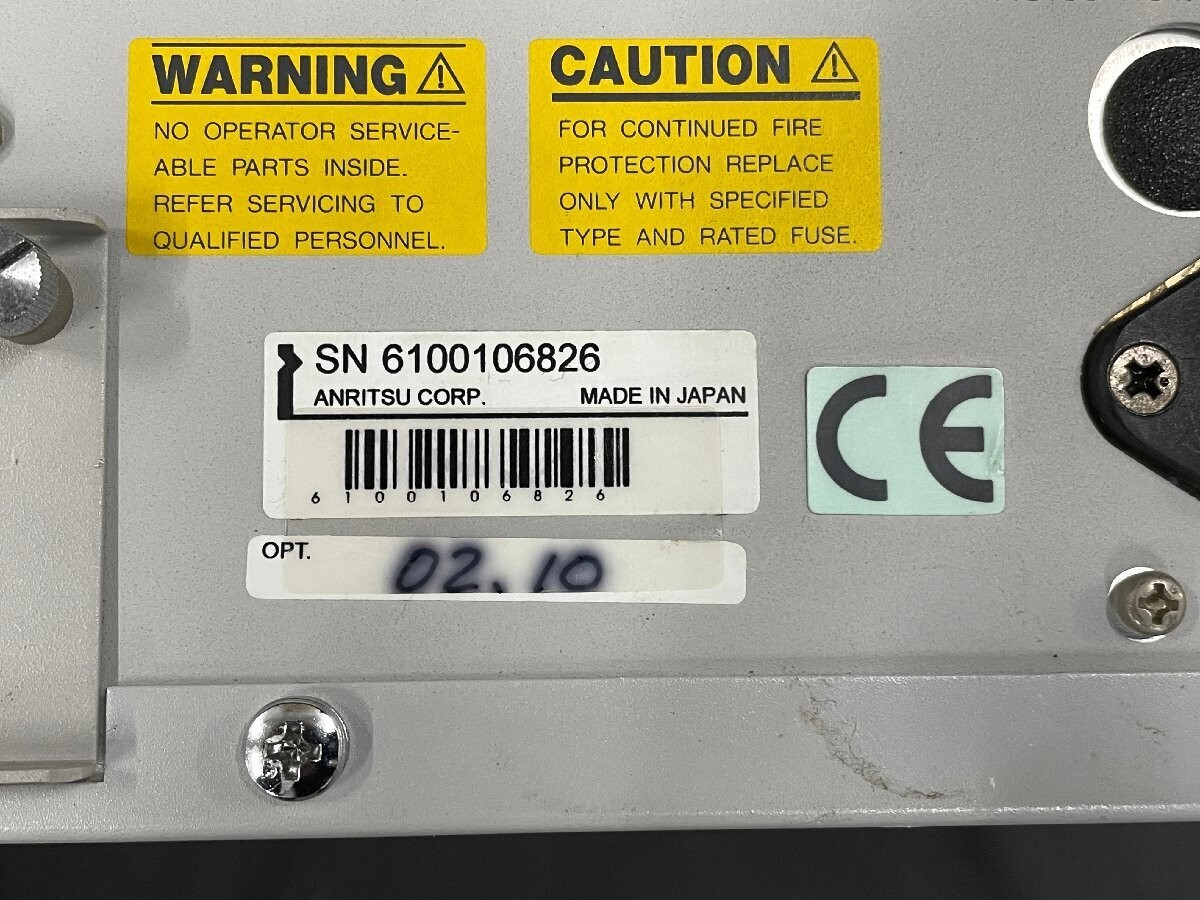 Anritsu MP1570A SONET/SDH/PDH/ATM Analyzer OPT. 02 10 [6826 Anritsu MP1570A SONET/SDH/PDH/ATM Analyzer OPT. 02 10 [6826