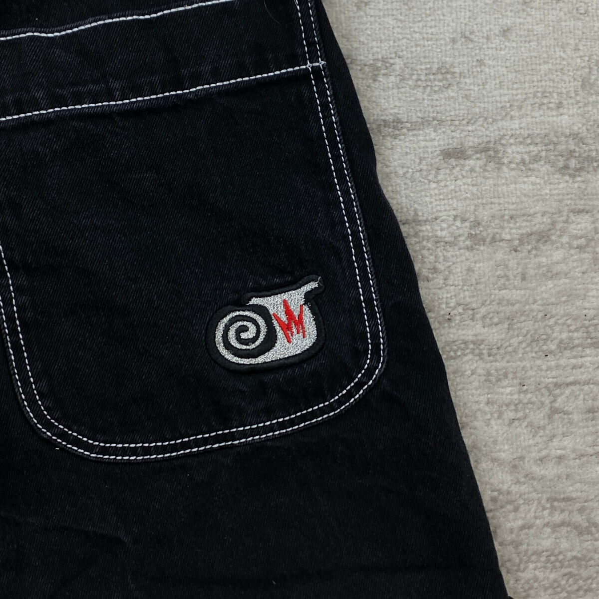 Vintage JNCO Jean Shorts 30 Black Twin Cannon Y2K Wide Rap Hip Hop Skater 90s Vintage JNCO Jean Shorts 30 Black Twin Cannon Y2K Wide Rap Hip Hop Skater 90s