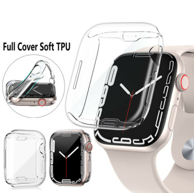 iWatch Apple Watch Series 8 7 SE TPU  Screen Protector Cover Case Bumper
