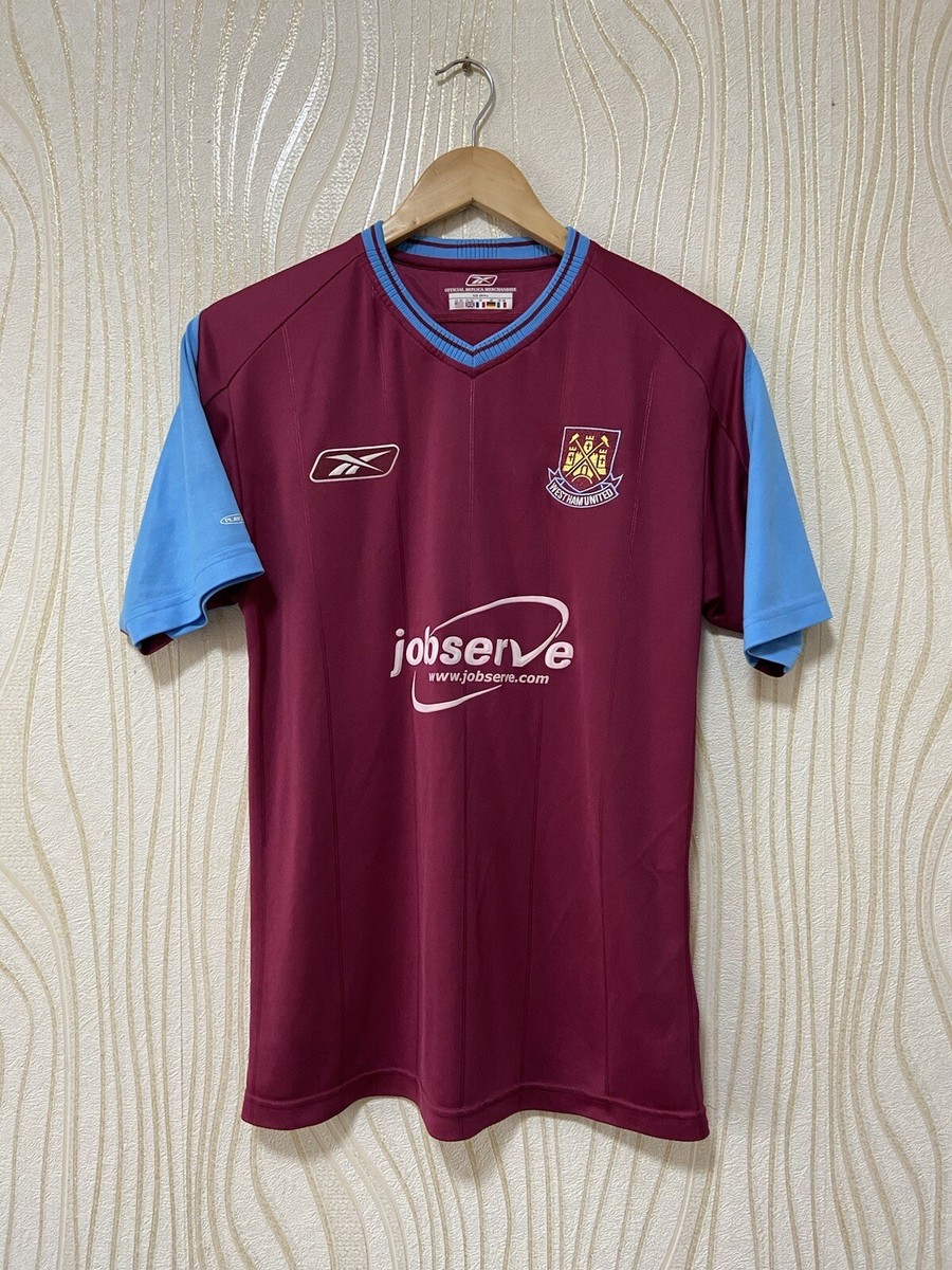 Reebok - ウエストハム プレミアリーグ/ユニフォーム：2004-2005  インポート WEST HAM UNITED 2004 2005 HOME FOOTBALL SHIRT SOCCER JERSEY