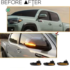 For Toyota 4Runner Highlander Kluger LED Dynamic Side Mirror Turn Signal Lights