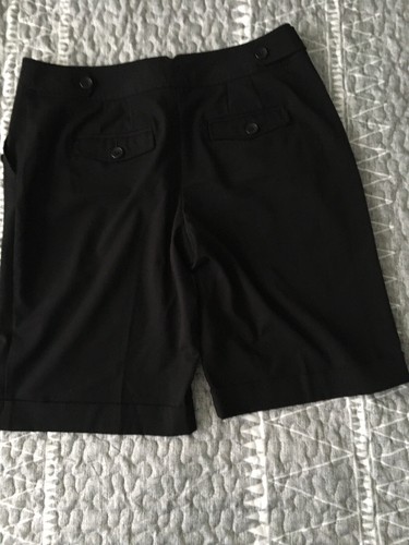Apt.9 Women’s 10 Stretch Ava Bermuda Chino Shorts Black - Picture 2 of 9