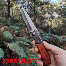 12X Pocket wooden handle, camping, emergency, outdoor, daily use of defense tool