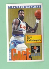 1996-97 Panini Basketball Peel-Off Sticker 2" x 3" Michael Cage Cavaliers
