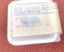 3 pack ~ Big Kaiser 40.50695.0084 Carbide Micro Spirec Pilot Drill, .84mm
