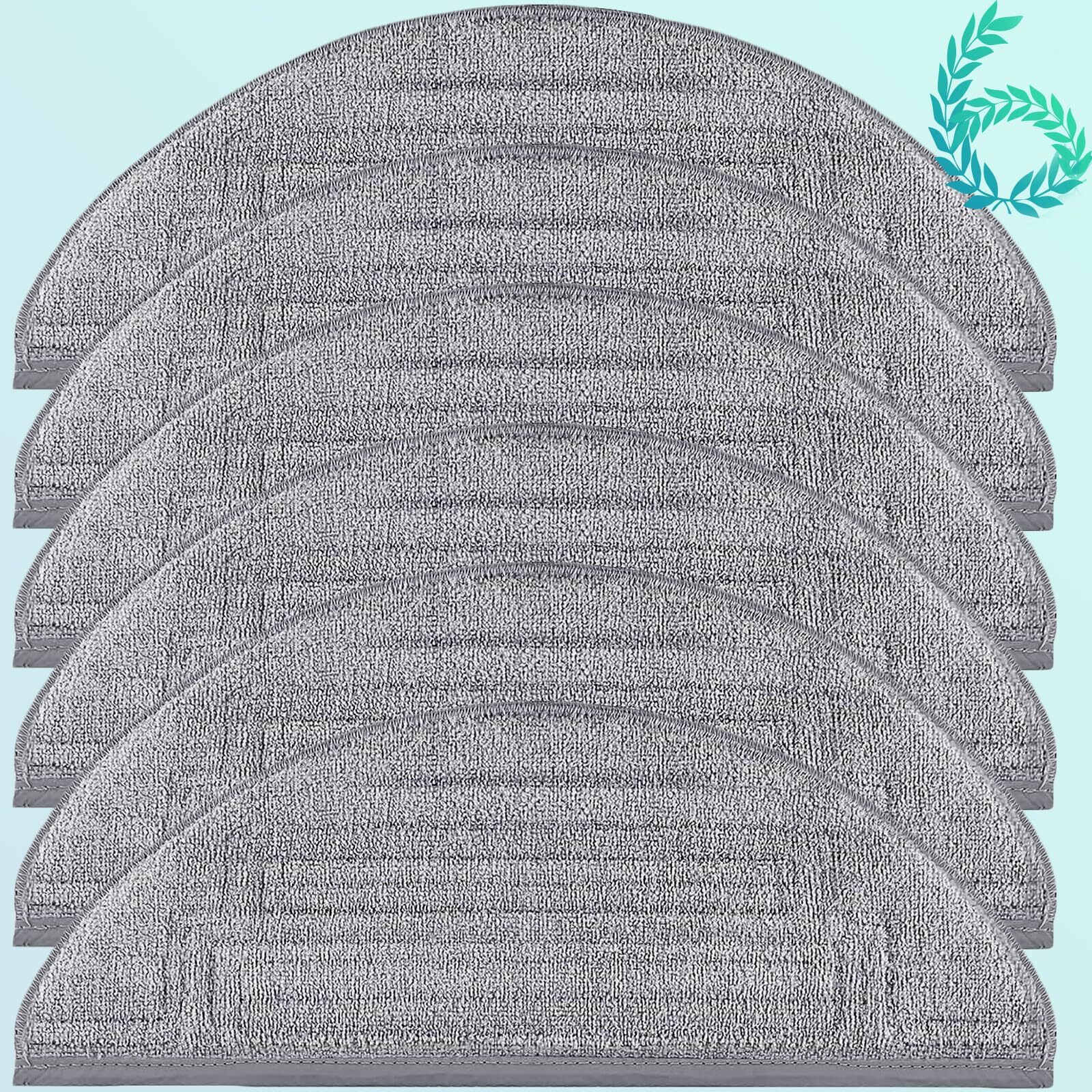 6 Pack Replacement Mop Pads for Roborock S8 Pro Ultra Robot Vacuum