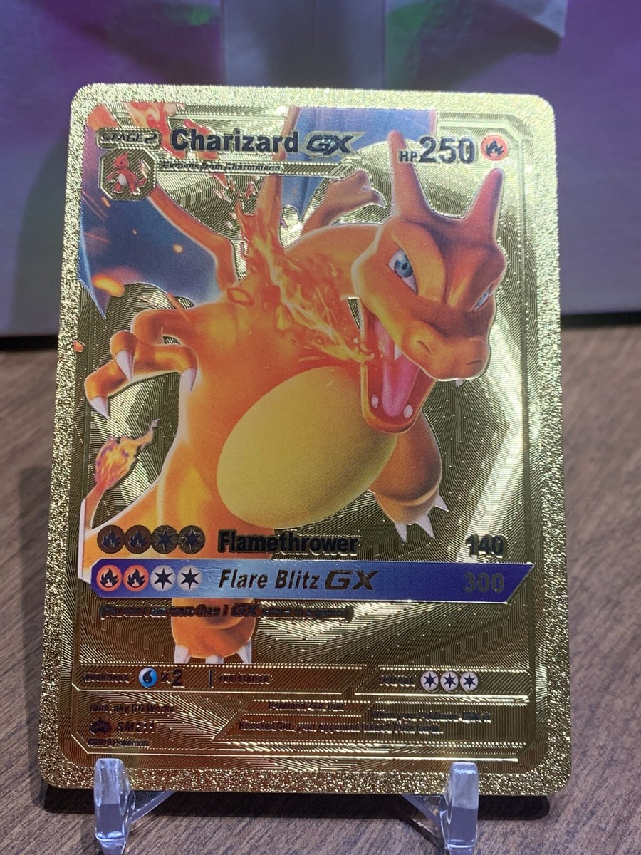 Pokmon Charizard TCG gold foil Fan Art cards