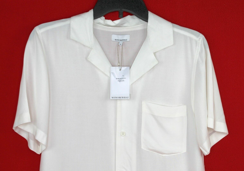 WeWoreWhat Danielle Bernsterin Off White Button Front Shirt Gr. XS Neu mit Etikett 118 $ - Bild 3 von 12