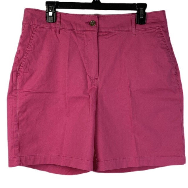 Kim Rogers Women's Size 12 MidRise Stretch Cotton Blend Shorts Pink eBay