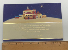 American Greetings Religious 12 Christmas Cards 12 Envelopes Bethlehem Christ