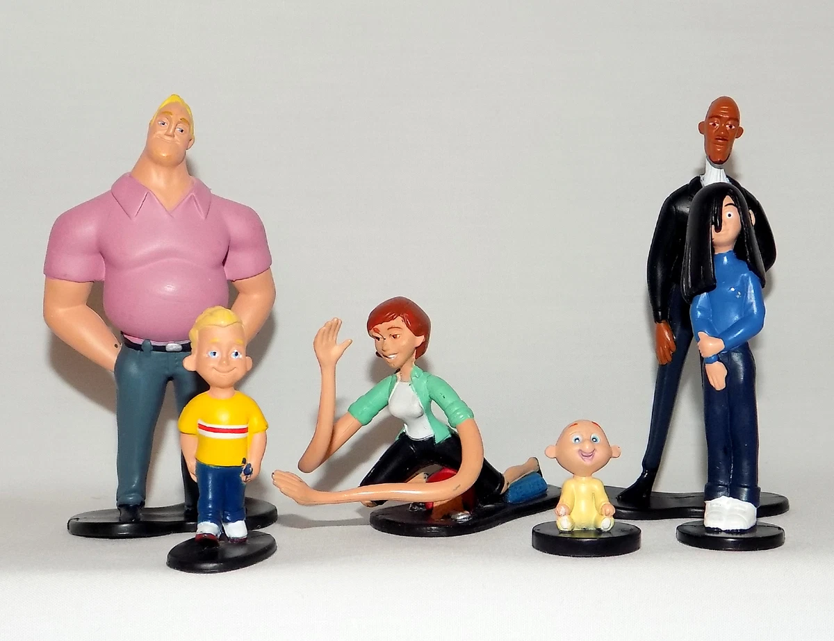 Juego de figuras familiares raras de Disney Los Incre bles juguete tablero violeta Jack