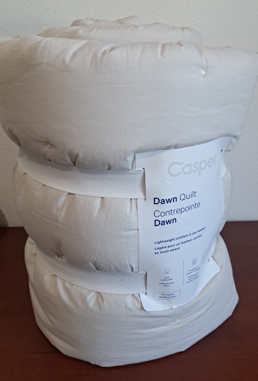 CASPER QUEEN DAWN QUILT BEIGE 