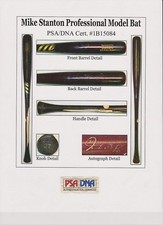 GIANCARLO STANTON GAME USED CERTIFIED PHOTOMATCHED BAT PSA COA YANKEES 