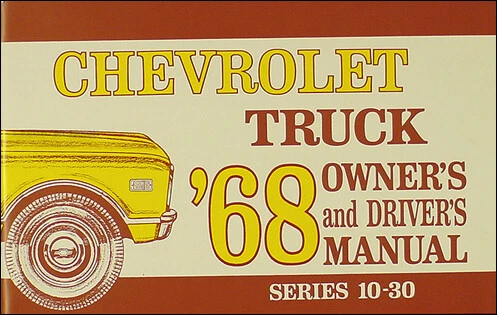 Chevrolet 1968 camioneta manual del propietario con sobre 68 camioneta panel suburbano Chevrolet Foto 2 de 3