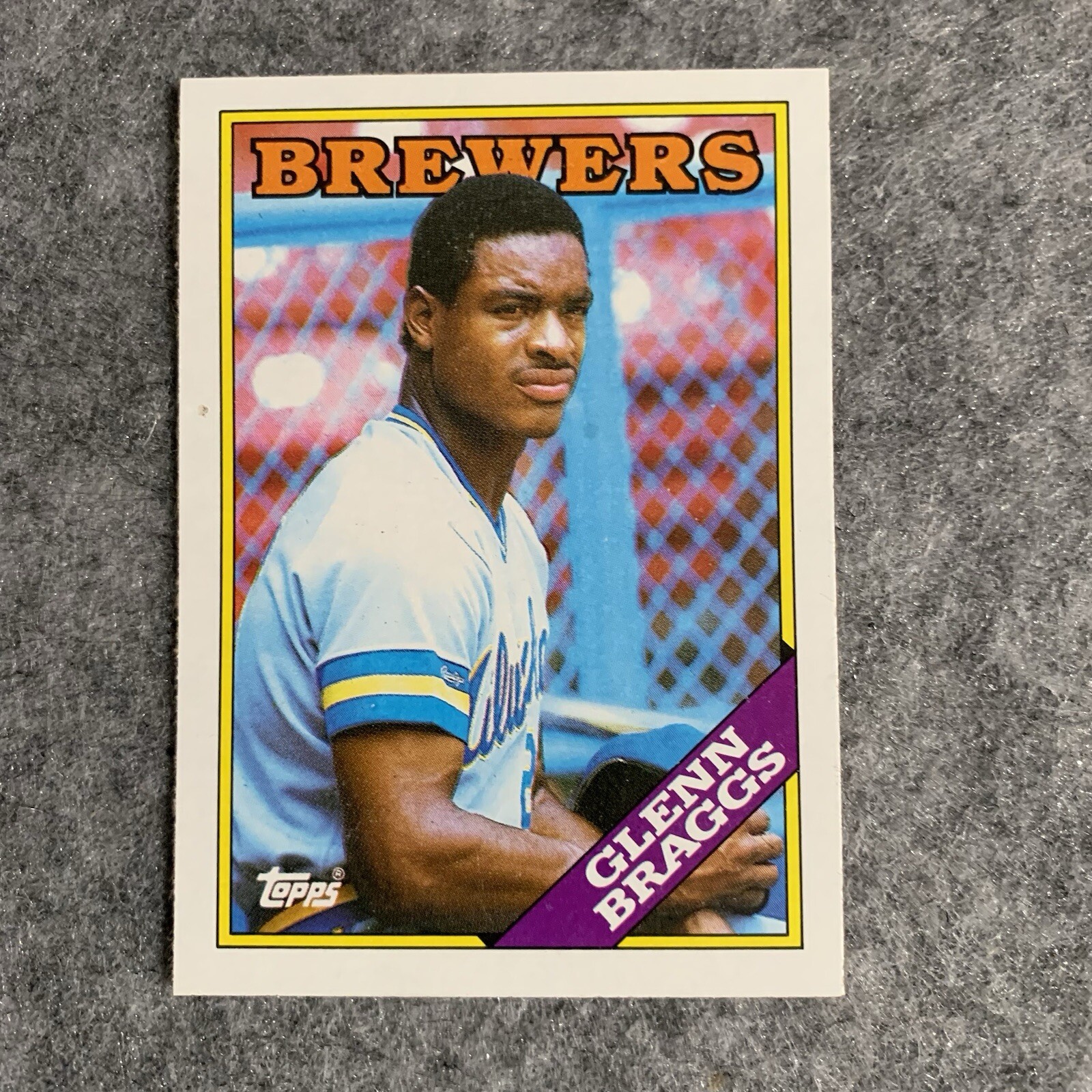 1988 Topps Glenn Braggs Milwaukee Brewers #263 Baseball Card (596)