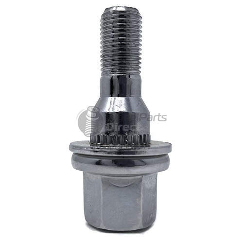 Wheel Bolts (16) 12x1.25 Flat Chrome for Peugeot 205 83-98 on Original Wheels - Picture 3 of 3
