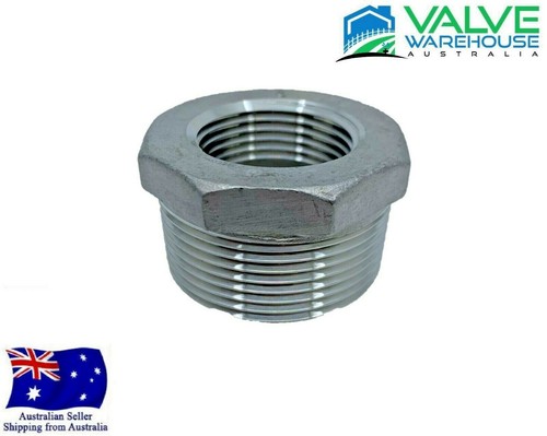 STAINLESS STEEL THREADED & BARBED FITTINGS - BSP - FLAT RATE SHIPPING - Picture 3 of 36