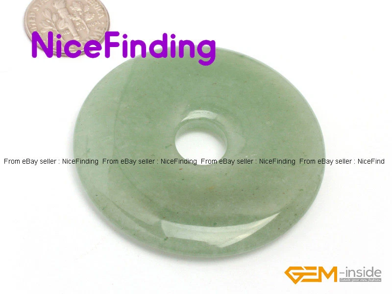 50 мм круглый пончик кольца драгоценных камней ожерелье кулон для ювелирных изделий делая бисер 1 шт. - Изображение 2 из 4