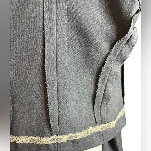 Handmade Gray Blazer Size Small EUC - image 5