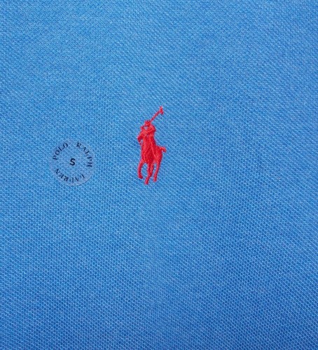 Polo Ralph Lauren Para Hombres Polo Ajuste Personalizado Polo Manga Corta Azul Pequeño - Imagen 3 de 4